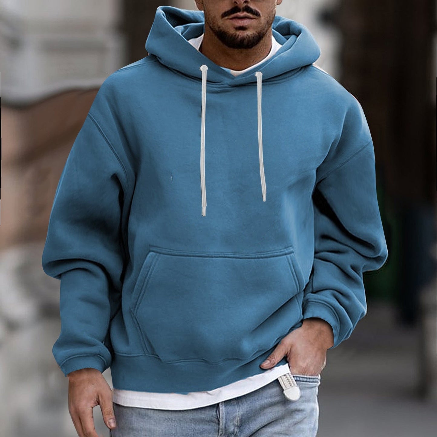 Elarova | Kapuzenpullover mit Kordelzug für Herren