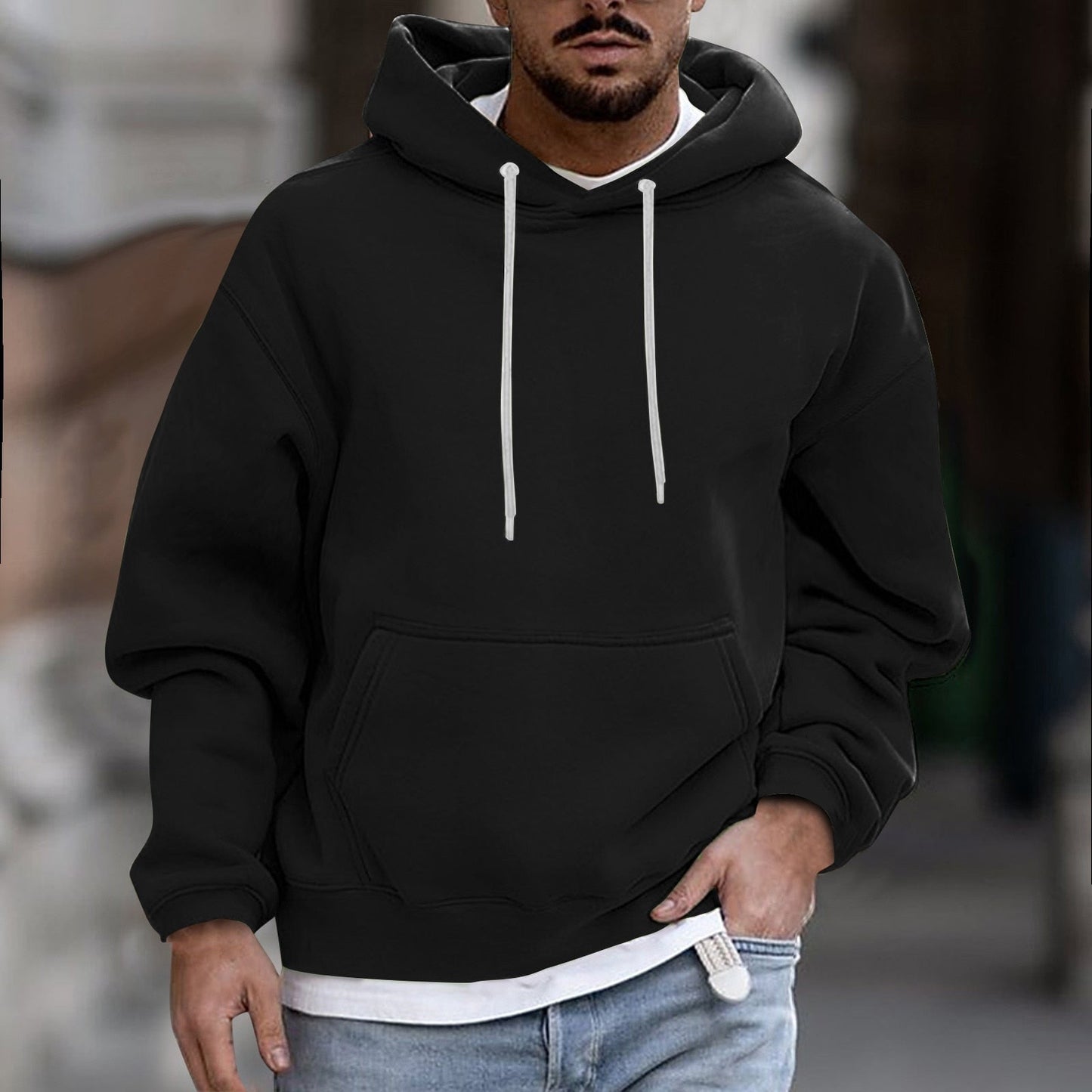 Elarova | Kapuzenpullover mit Kordelzug für Herren