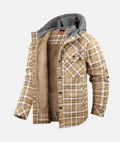 Elarova | Karierte Flanelljacke für Herren