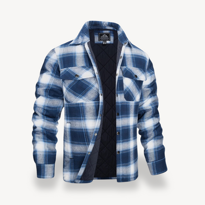 Elarova | Karierte Fleecejacke mit Futter für Herren