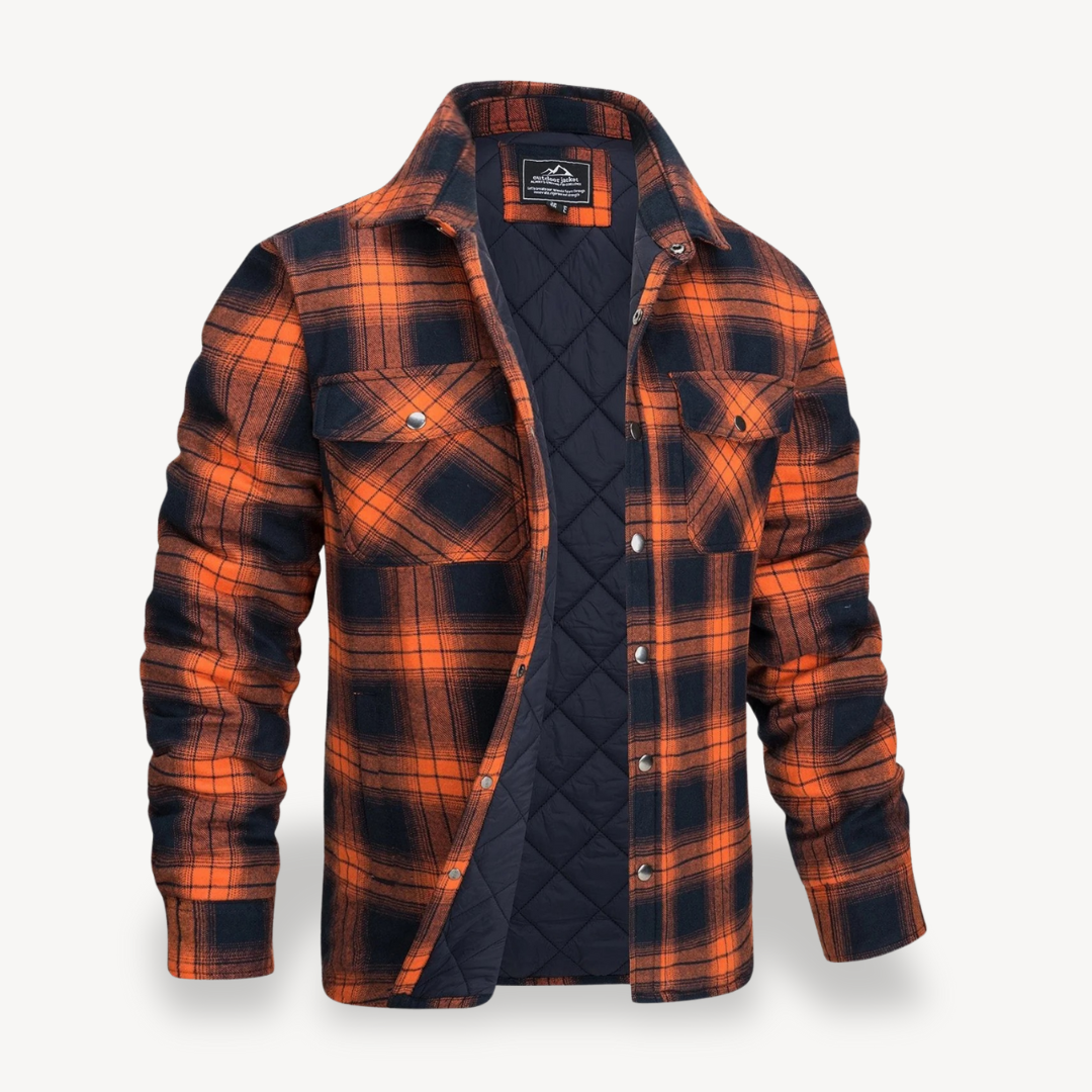 Elarova | Karierte Fleecejacke mit Futter für Herren