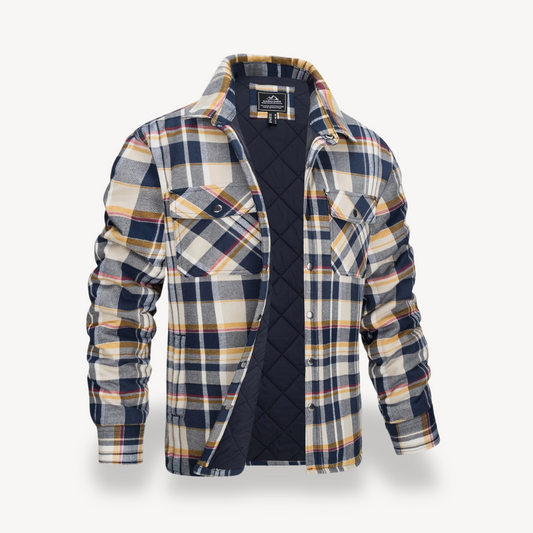 Elarova | Karierte Fleecejacke mit Futter für Herren