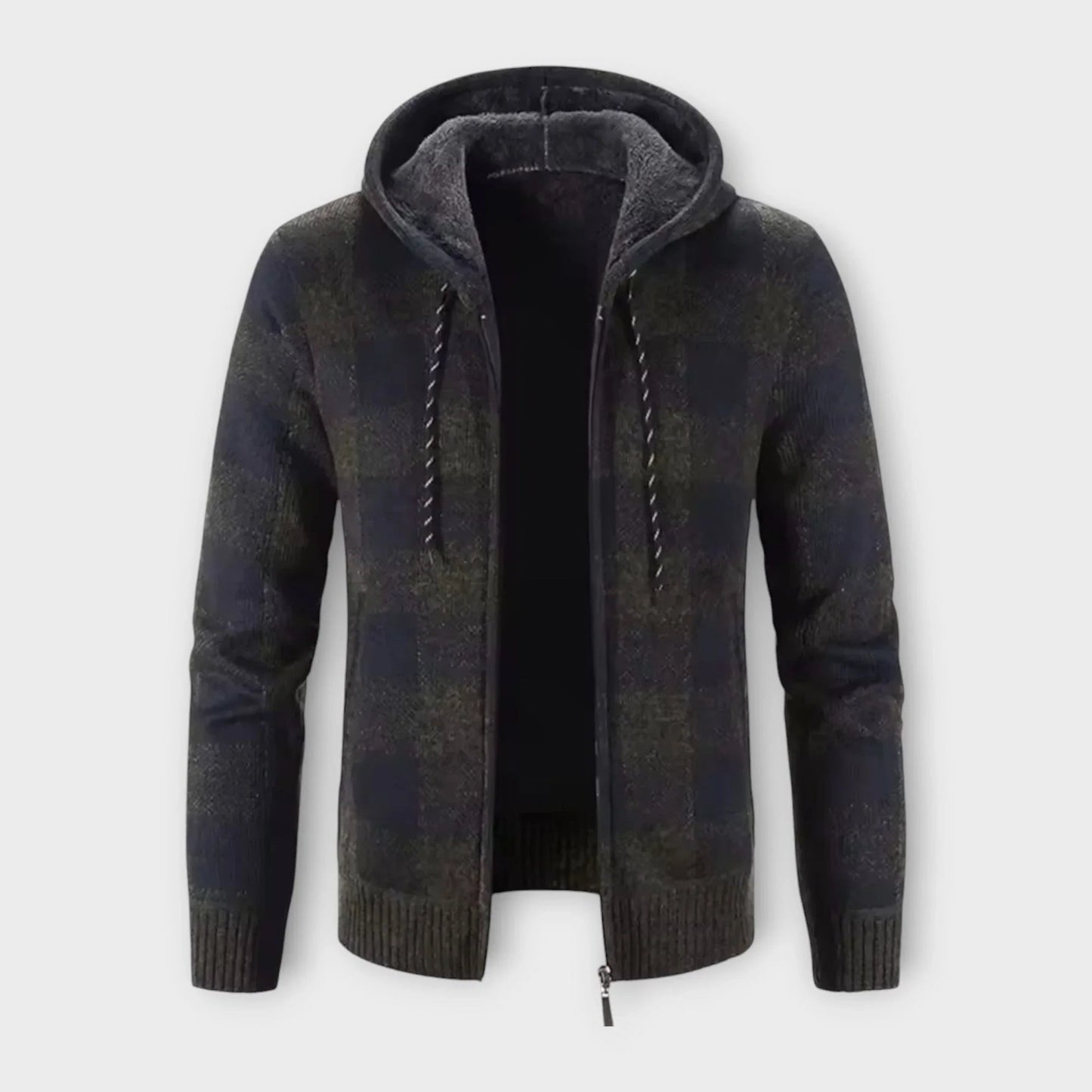 Elarova | Karierte Kapuzenjacke für Herren