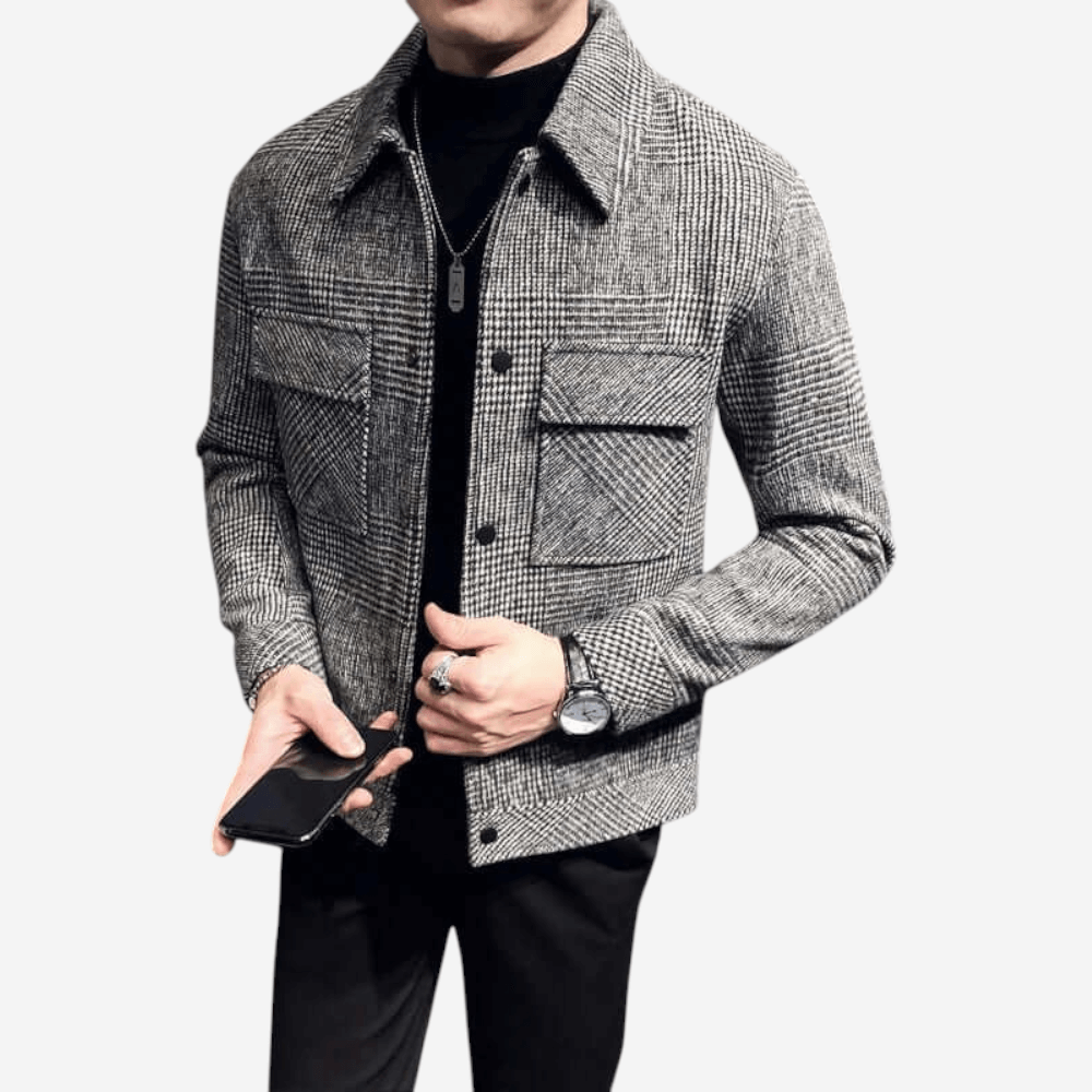 Elarova | Karierte Wolljacke