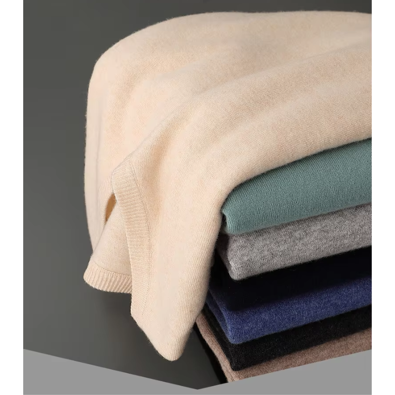 Elarova | Kaschmir Pullover Herren, Vausschnitt, Weiches Kaschmir Strickmaterial