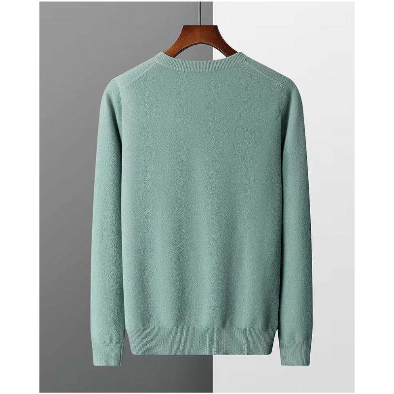 Elarova | Kaschmir Pullover Herren, Vausschnitt, Weiches Kaschmir Strickmaterial
