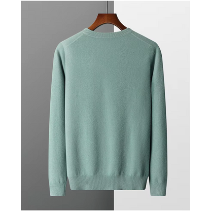 Elarova | Kaschmir Pullover Herren, Vausschnitt, Weiches Kaschmir Strickmaterial
