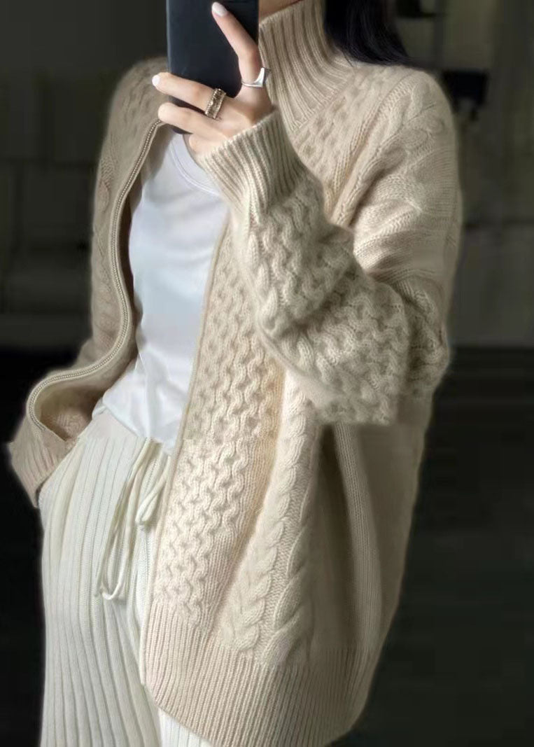 Elarova | Kaschmir Strickjacke Langarm Pullover