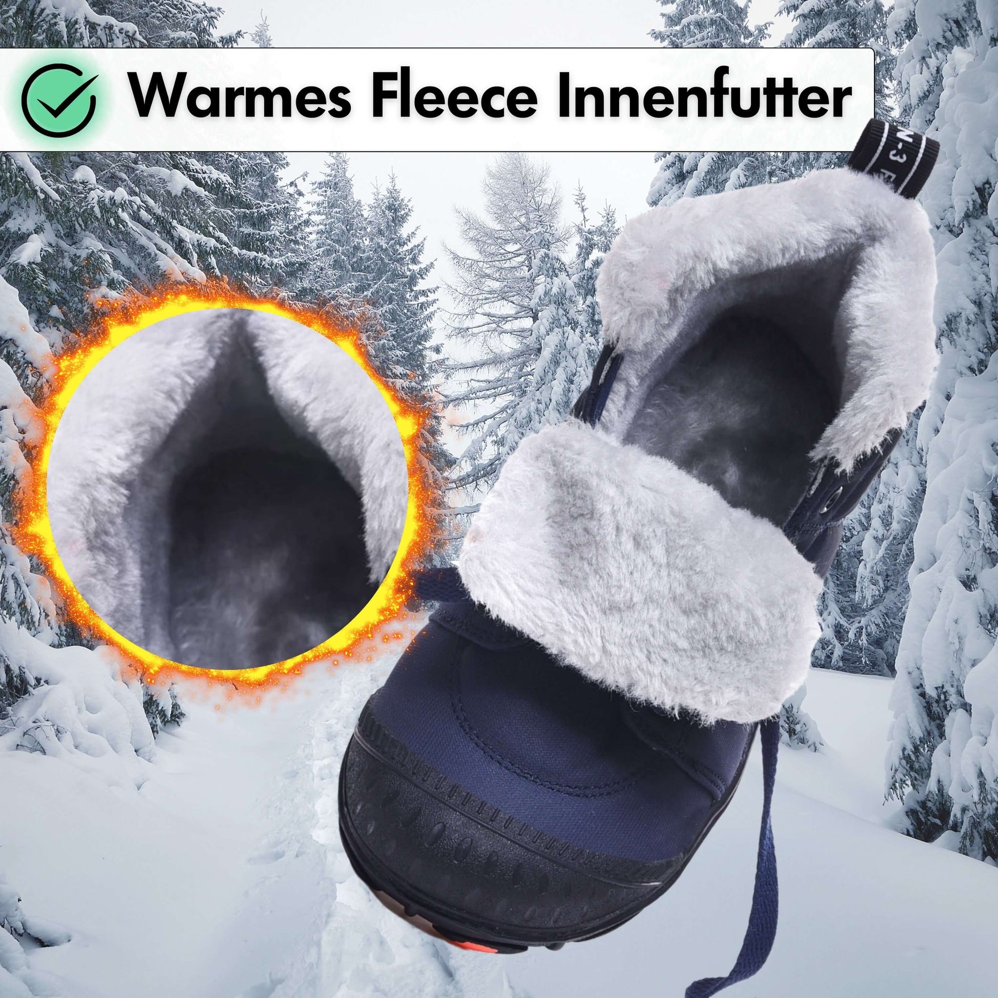 Elarova | Kinder Barfußschuhe 100% Wasserfest & Bequem für Winter