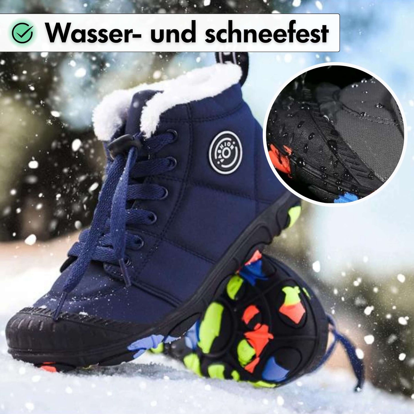 Elarova | Kinder Barfußschuhe 100% Wasserfest & Bequem für Winter