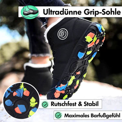 Elarova | Kinder Barfußschuhe 100% Wasserfest & Bequem für Winter