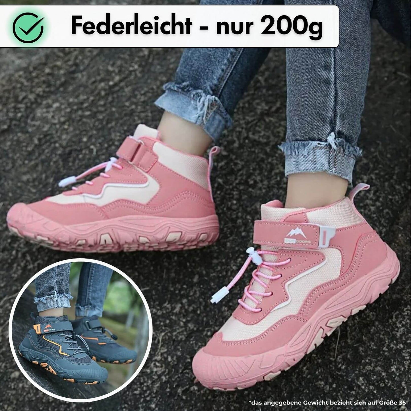 Elarova | – Kinder Barfußschuhe Wasserfest Mit Warmem Innenfutter