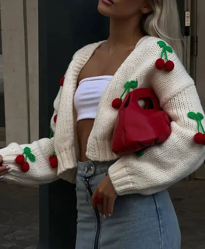 Elarova | KirschCardigan Für Frauen