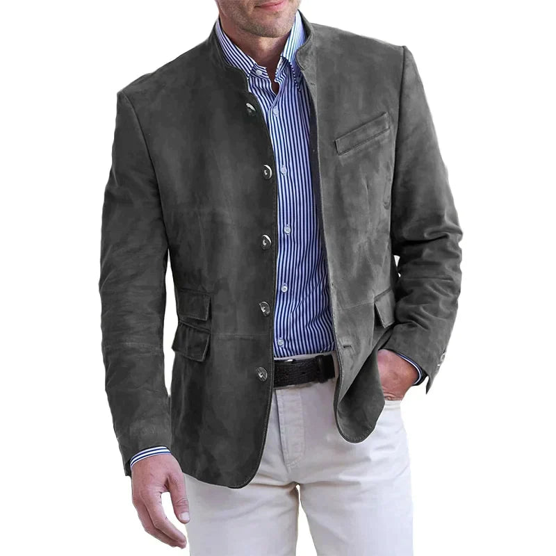 Elarova | Klassische Button-Down-Jacke Für Männer