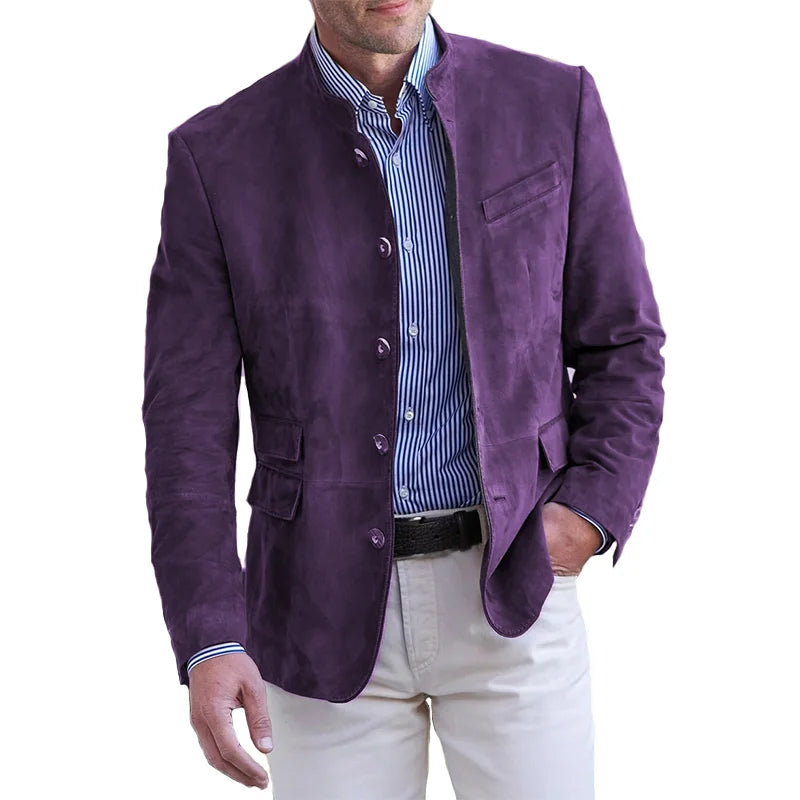 Elarova | Klassische Button-Down-Jacke Für Männer