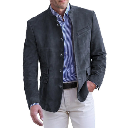 Elarova | Klassische Button-Down-Jacke Für Männer