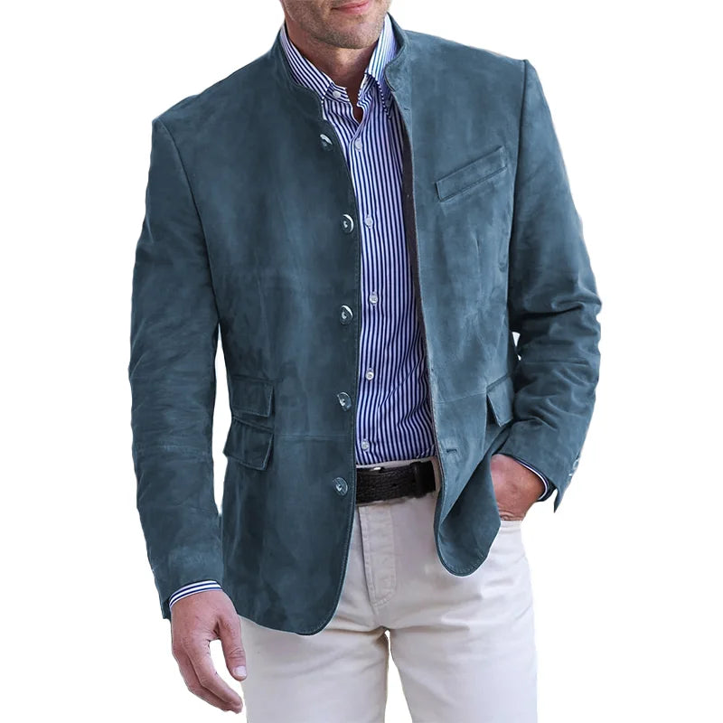 Elarova | Klassische Button-Down-Jacke Für Männer
