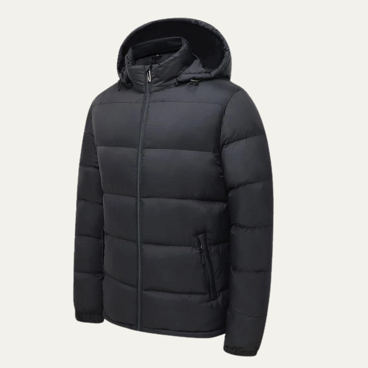 Elarova | Klassische Herren-Steppjacke in Hüftlänge