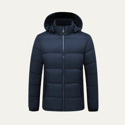 Elarova | Klassische Herren-Steppjacke in Hüftlänge