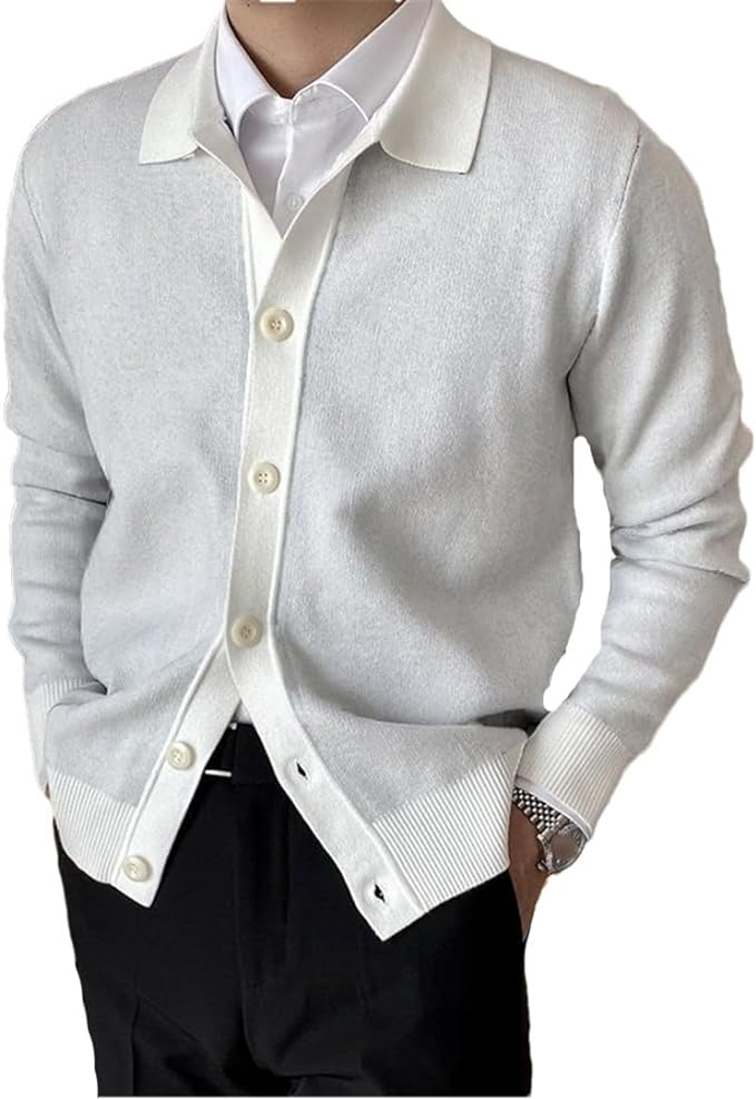 Elarova | Klassische Herren-Strickjacke