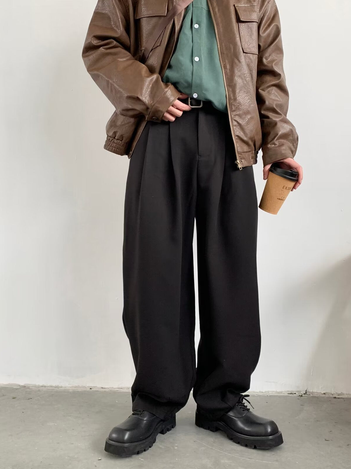 Elarova | Klassische Hose mit weitem Bein für Herren
