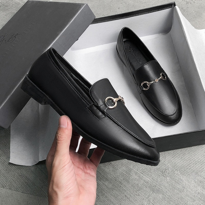 Elarova | Klassische Leder Slipper Für Herren Stilvoll & Bequem