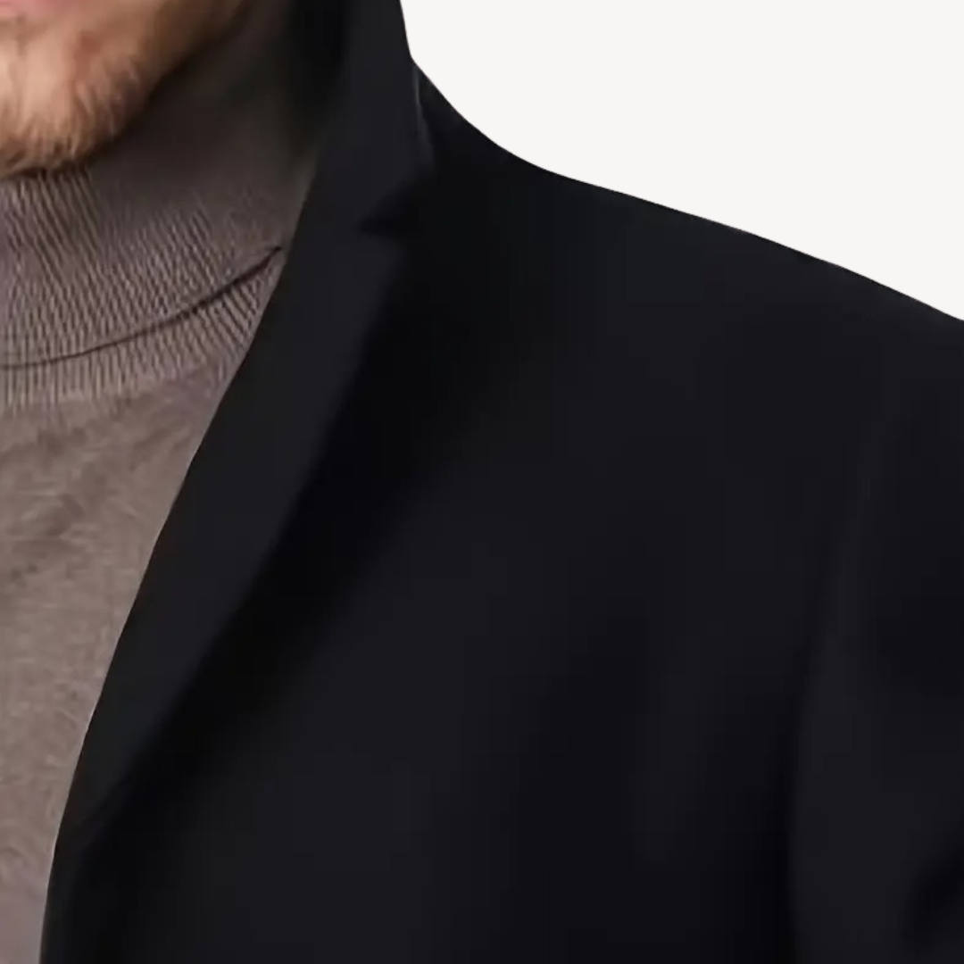 Elarova | Klassischer Herrenmantel aus Wollmischung