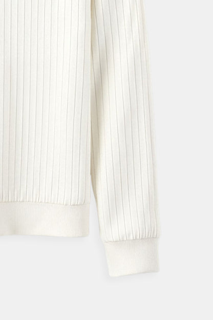 Elarova | Klassischer Rippstrickpullover für Herren