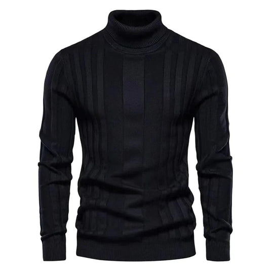Elarova | Klassischer Rollkragenpullover für Herren