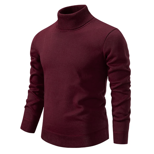Elarova | Klassischer Rollkragenpullover für Herren