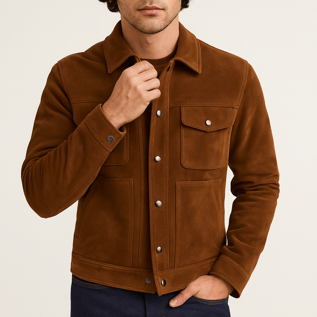 Elarova | Klassischer Wildlederblazer