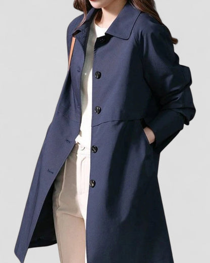 Elarova | Klassischer einreihiger Trenchcoat für Damen