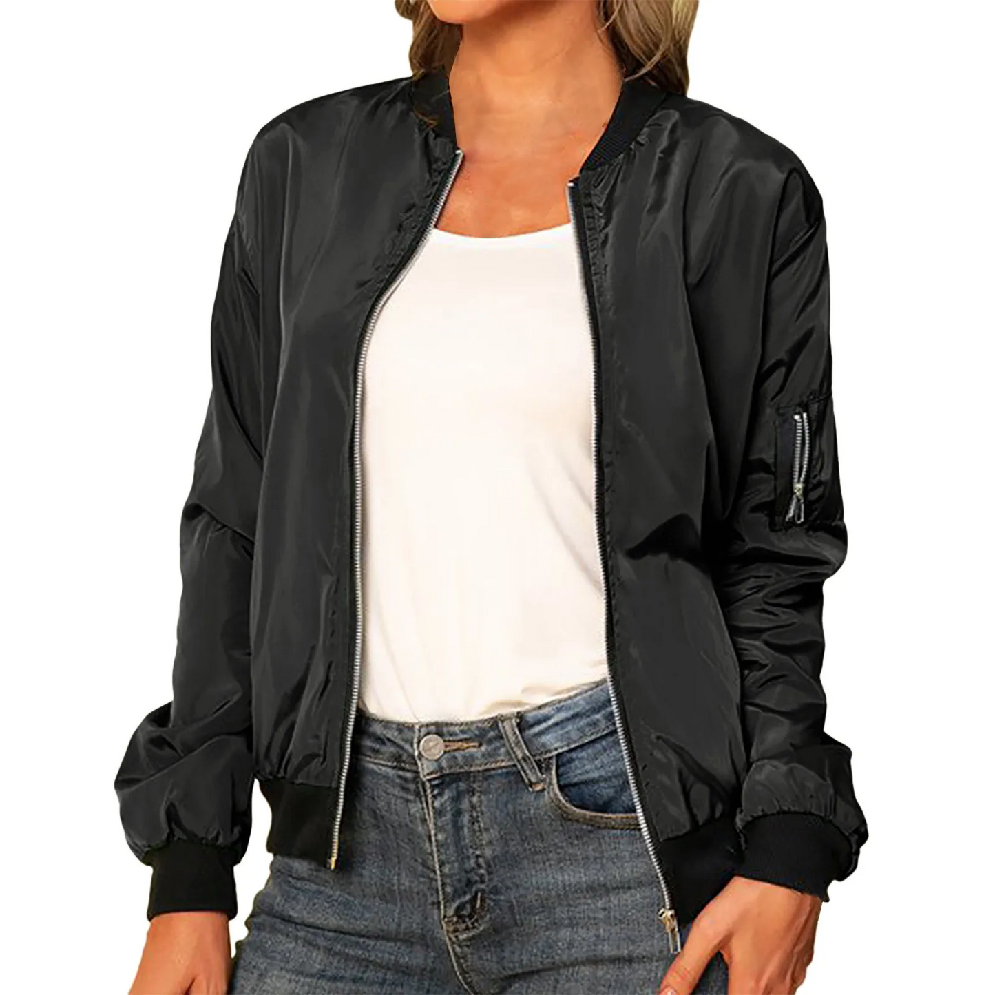 Elarova | Klassisches Lässiges Bomberjacke Damen