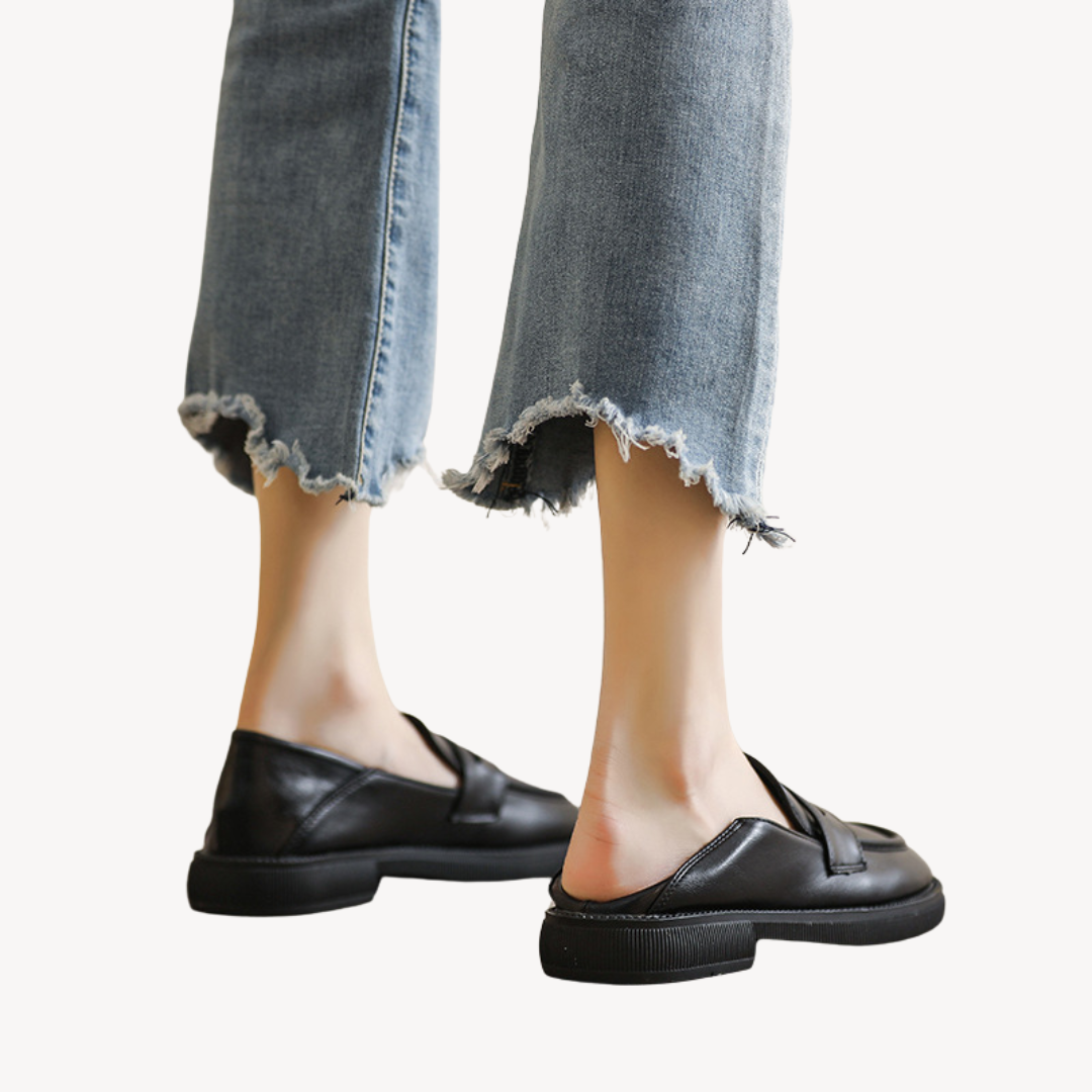Elarova | Klobige Loafer aus Kunstleder für Damen
