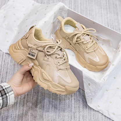 Elarova | Klobige Sneakers aus Kunstleder