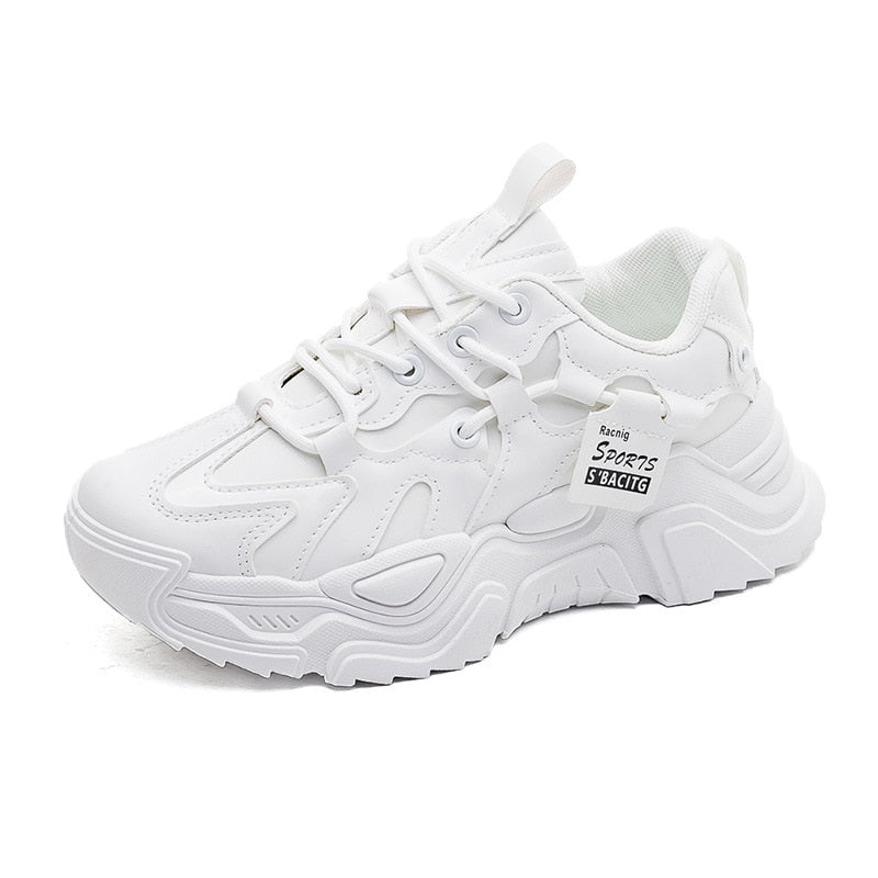 Elarova | Klobige Sneakers aus Kunstleder