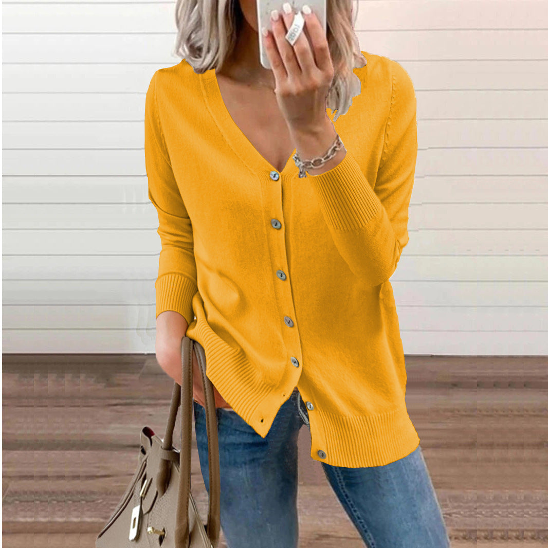 Elarova | Knopf Strick Cardigan Pullover