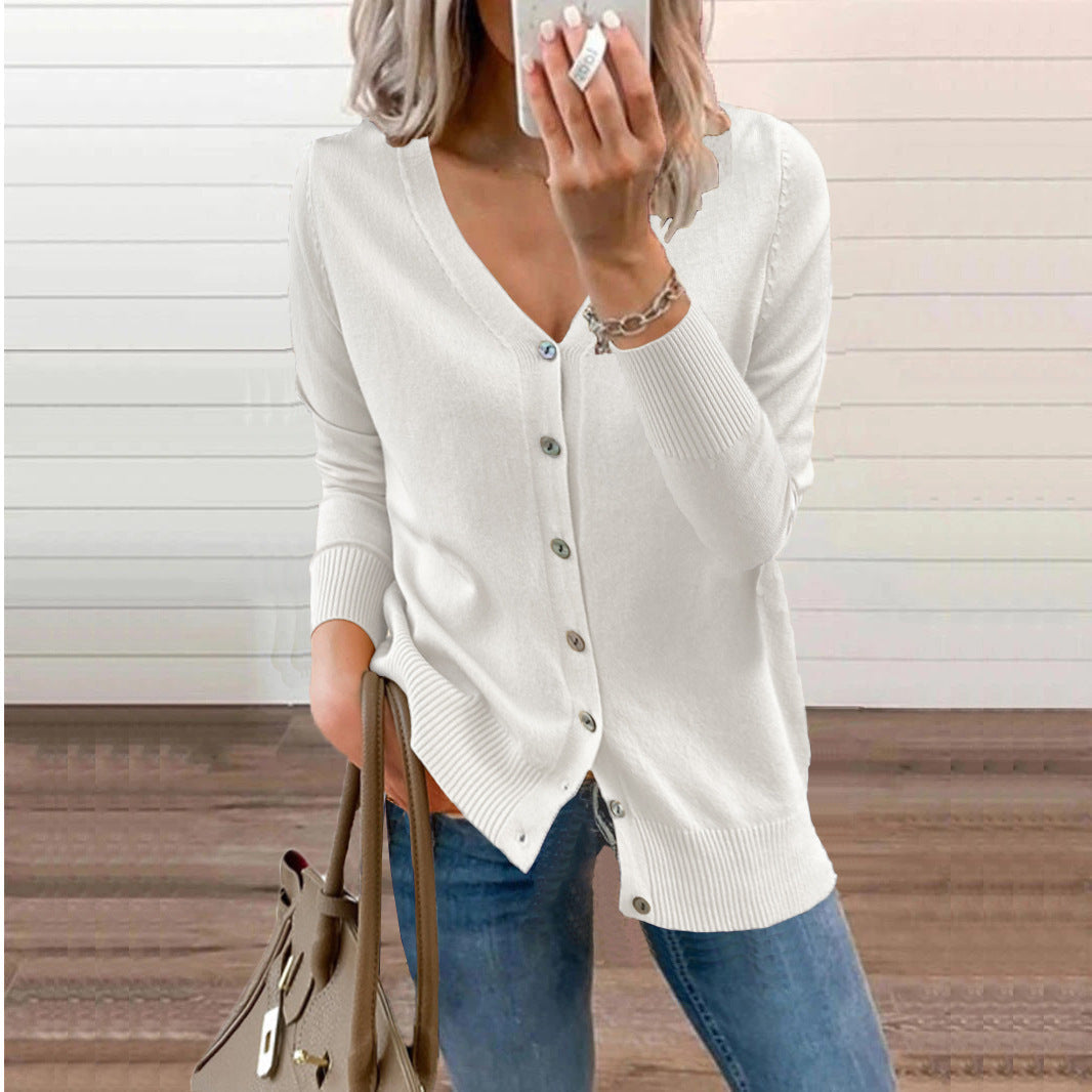 Elarova | Knopf Strick Cardigan Pullover