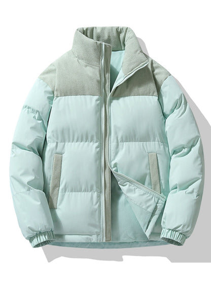 Elarova | Kordkragen-Pufferjacke für Herren