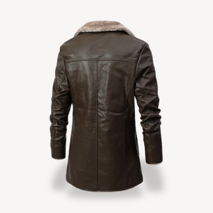 Elarova | Kunstpelz-Lederjacke Herren