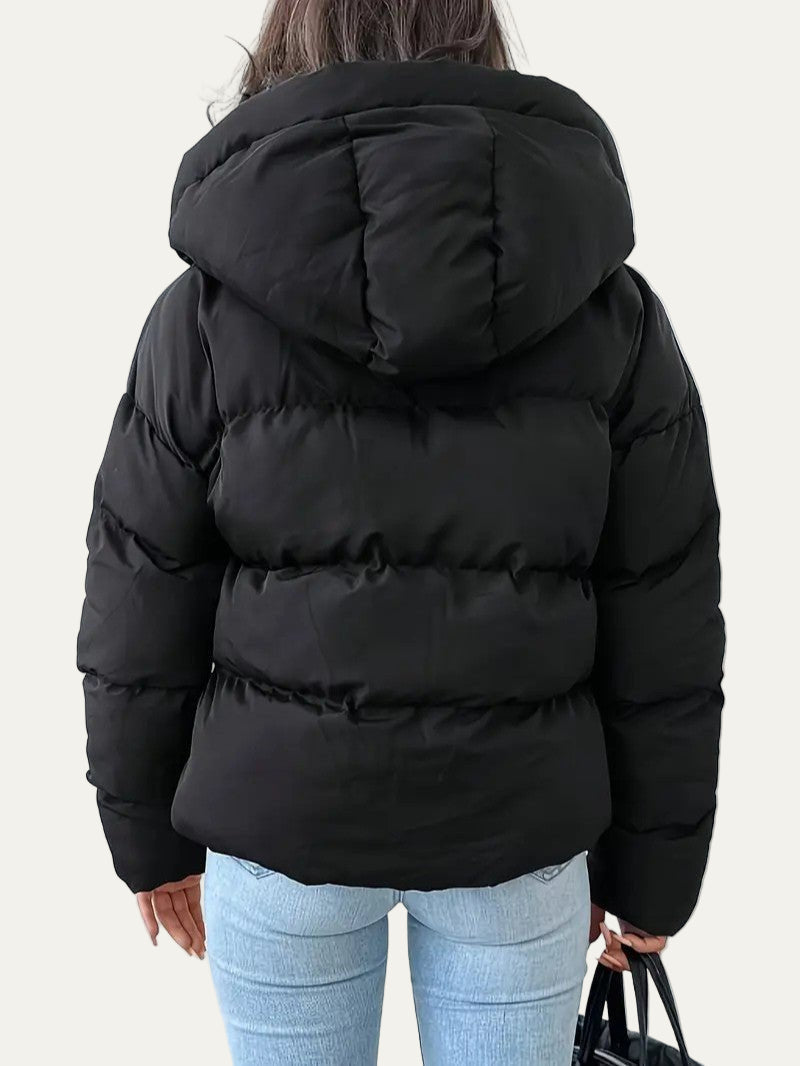 Elarova | Kurze Damen-Steppjacke mit Kapuze
