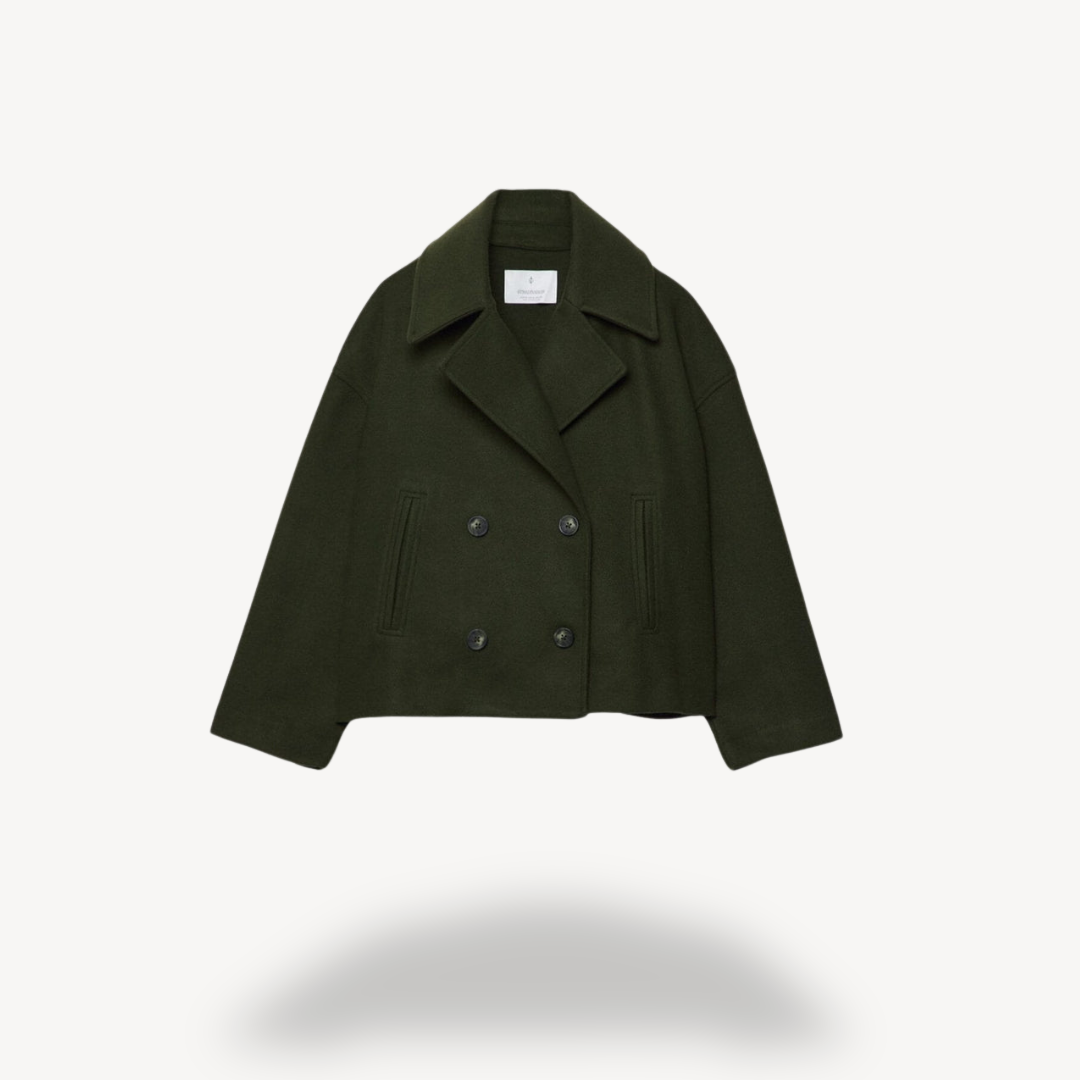 Elarova | Kurzer Woll-Peacoat für Damen