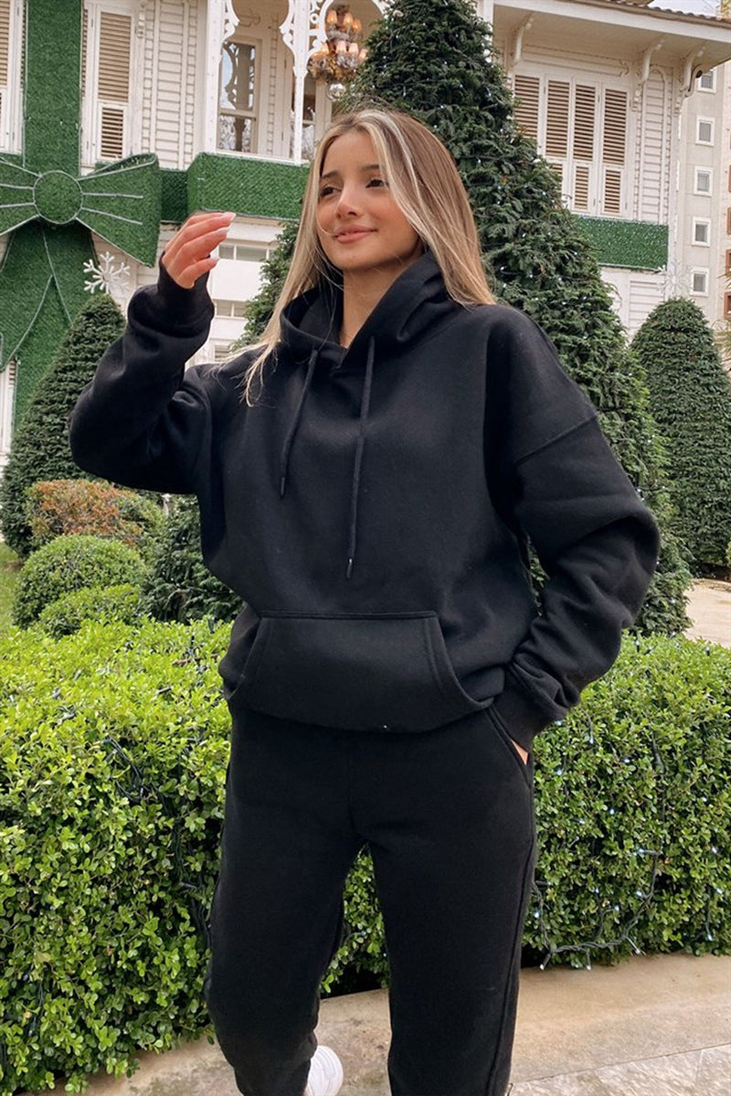 Elarova | Kuschelige Damen-Set mit Hoodie und Sweatpants | Bequeme Pullover-Sweatshirts