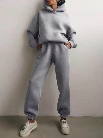 Elarova | Kuschelige Damen-Set mit Hoodie und Sweatpants | Bequeme Pullover-Sweatshirts