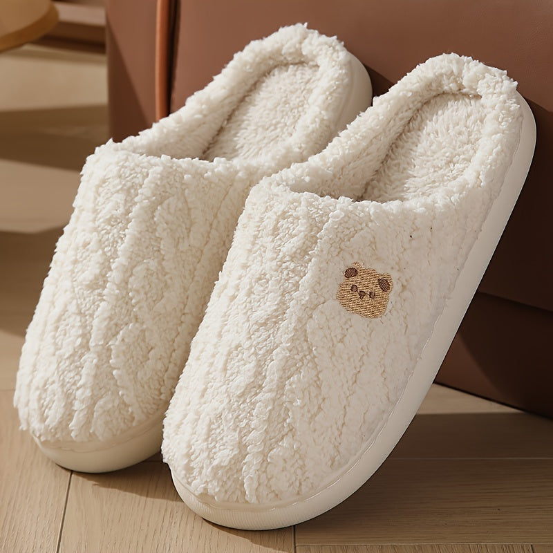 Elarova | Kuschelige Plüschgefütterte Winterpantoffeln – Warm Und Bequem Für Den Winter