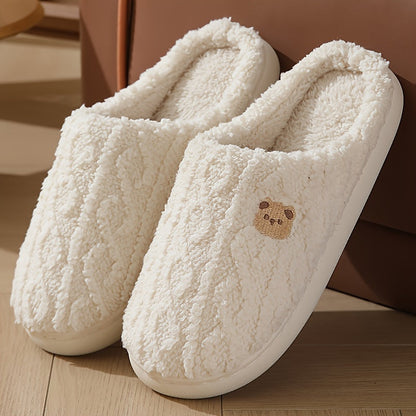 Elarova | Kuschelige Plüschgefütterte Winterpantoffeln – Warm Und Bequem Für Den Winter
