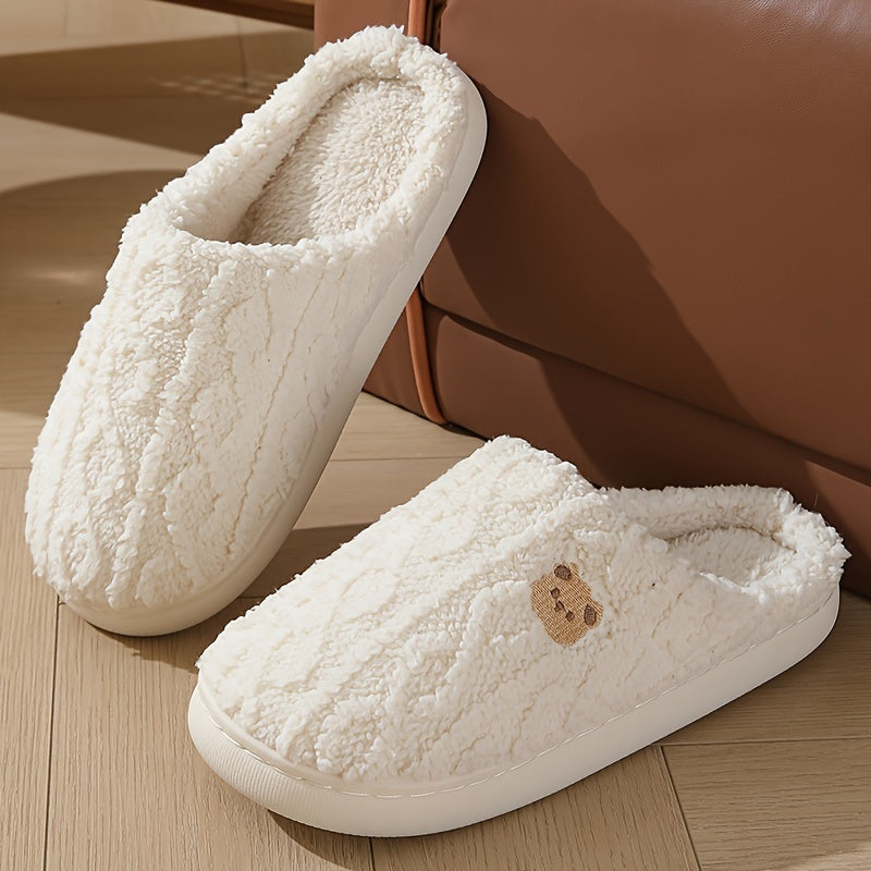 Elarova | Kuschelige Plüschgefütterte Winterpantoffeln – Warm Und Bequem Für Den Winter