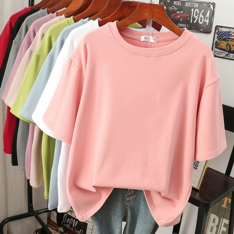 Elarova | Kuscheliges Baumwoll-Basic: Plus-Size T-Shirt für Damen
