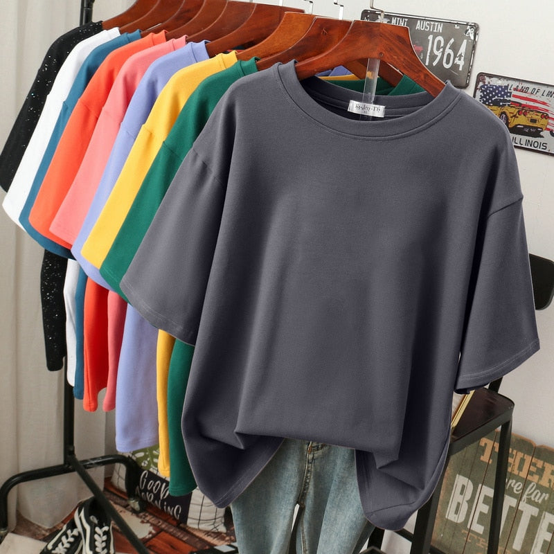 Elarova | Kuscheliges Baumwoll-Basic: Plus-Size T-Shirt für Damen