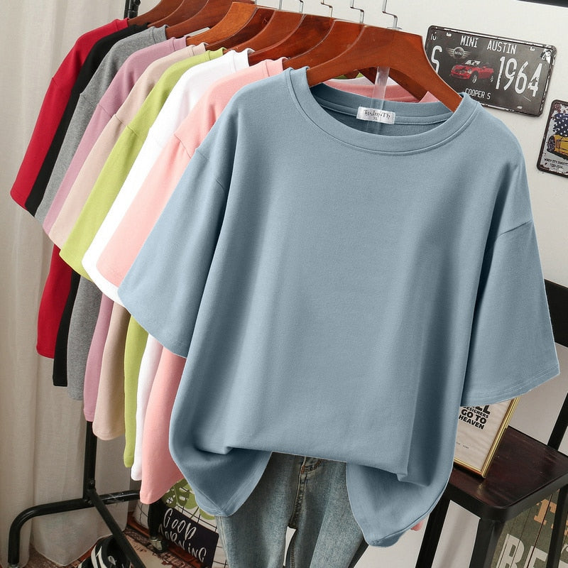 Elarova | Kuscheliges Baumwoll-Basic: Plus-Size T-Shirt für Damen